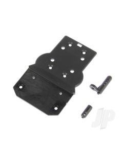 681-P004 Front Bottom Plate + Buggy Body Posts (Hailstorm, Blaster, Gallop)