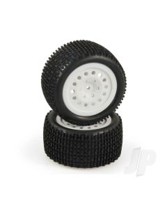 Tire and Wheel Set, Rear, White, Premounted (Criterion)