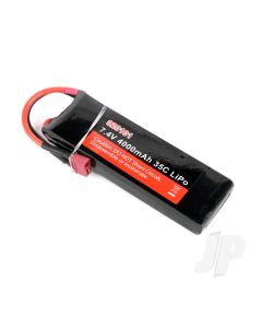 LiPo 2S 4000mAh 7.4V 35C Battery Pack with Deans Connector (920101)