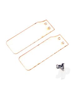 Rescue Rudder PVC Plate with Screws (2 pcs)