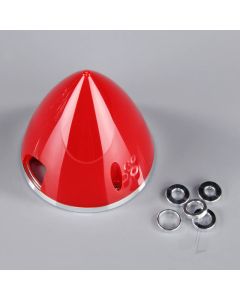 75mm Red Spinner (with Aluminium Back Plate)