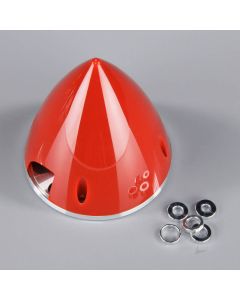89mm Red Spinner (with Aluminium Back Plate)