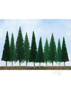 Scenic Pine, 1in to 2in, Z-Scale, (55 per pack)