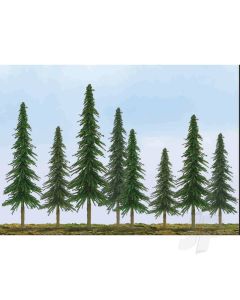 Econo Spruce, 2in to 4in, N-Scale, (36 per pack)