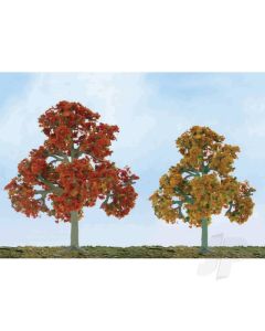 Scenic Fall Deciduous, 2in to 2.5in, N-Scale, (9 per pack)