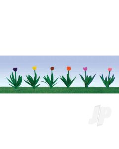 Tulips, 1/2in, HO-Scale, (36 per pack)