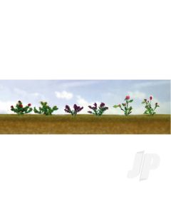 Assorted Flower Plants 1, HO-Scale, (12 per pack)
