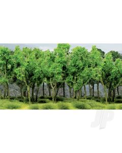 Woods Edge Trees, Green, HO-Scale, (9 per pack)
