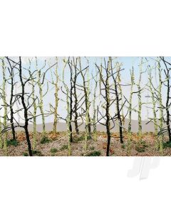 Woods Edge Trees, Bare Green, N-Scale, (20 per pack)