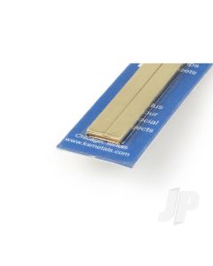 .250in (1/4), .500 (1/2) Bendable Brass Strip, .032 Wall (12in long) (4 pcs)