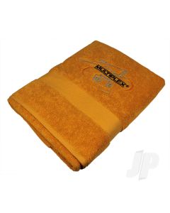 Bath towel orange with MPX Logo, 70 x 140 cm