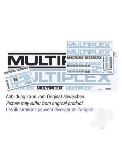 Sticker Set MULTIPLEX-Logo Black/White/Silver 1