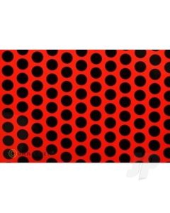 2m ORACOVER Fun-1 Polkadots, Red + Black (60cm width)