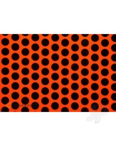 2m ORACOVER Fun-1 Polkadots, Orange + Black (60cm width)