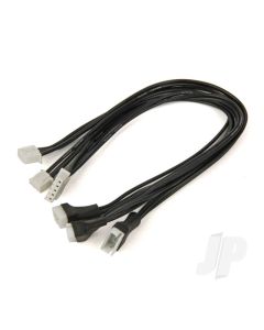 Balance Cable Extensions, Black 230mm, 2S, 3S, 4S LiPo, JST-XH