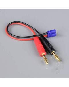 Charge Lead, 4mm Bullet to EC2 Male, 18AWG, 150mm (ESC End)