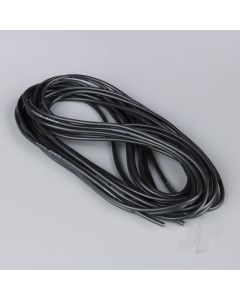 Silicone Wire, 14AWG, 25ft / 7.5m Black (on a roll)