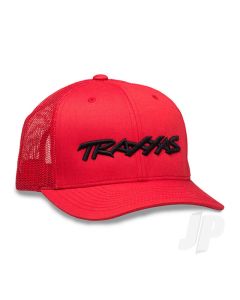 Traxxas Logo Hat Curve Bill Red OSFA