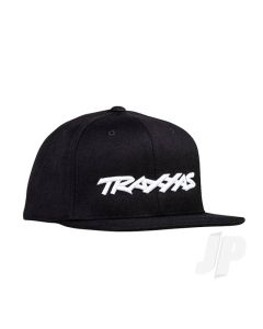 Snap Hat Flat Bill Black Traxxas Logo