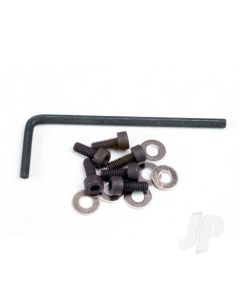 Backplate screws (3x8mm cap-head machine) (6 pcs) / washers (6 pcs) / wrench