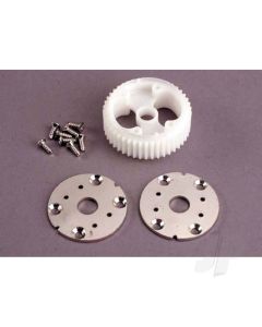 Main Differential gear (32-pitch) / metal side plates (2 pcs) / self-tapping screws (8 pcs)