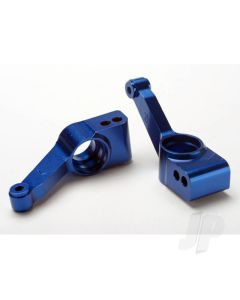 Carriers, stub axle (Blue-anodised 6061-T6 aluminium) (Rear) (2 pcs)