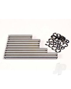 Suspension pin Set, stainless Steel ( with E-clips)