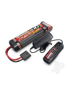 Completer Pack with 1x 2A AC NiMH Charger & 1x NiMH 8.4V 3000mAh Flat iD Battery