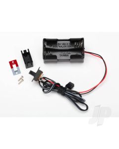 Battery holder, 4-cell / on-off switch