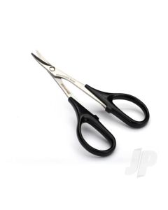 Scissors, curved tip