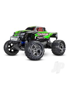 Green Stampede 1:10 2WD RTR Electric Monster Truck (+ TQ 2-ch, XL-5, Titan 550, 7-Cell NiMH, DC charger, LED lights)