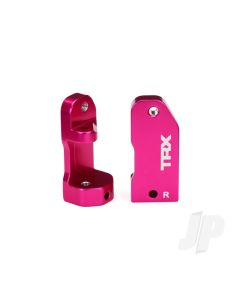 Caster blocks, 30-degree, pink-anodised 6061-T6 aluminium (left & right) / suspension screw pin (2 pcs)