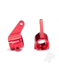 Red anodised steering blocks (Rustler, Stampede, Bandit)