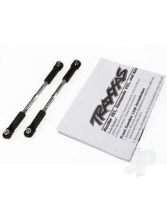 Turnbuckles, toe link, 61mm (96mm center to center) (2 pcs) (assembled with rod ends and hollow balls) (fits Stampede)