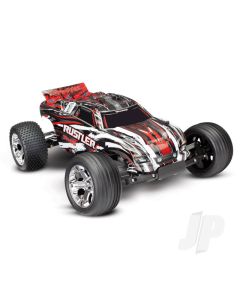 Red Rustler 1:10 2WD RTR Electric Stadium Truck (+ TQ 2-ch, XL-5, Titan 550, 7-Cell NiMH, DC charger)