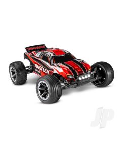 Red Rustler 1:10 2WD RTR Electric Stadium Truck (+ TQ 2-ch, XL-5, Titan 550, 7-Cell NiMH, DC charger, LED lights)
