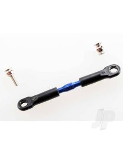 Turnbuckle, aluminium (Blue-anodised), camber link, Front, 39mm (1pc) (assembled with rod ends) / hollow balls (2 pcs) (See part 3741A for complete camber link Set)