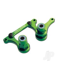 Steering Bellcranks, drag link (Green-anodised 6061-T6 aluminium) / 5x8mm ball bearings (4 pcs) / hardware (assembled)
