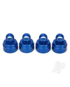 Shock caps, aluminium (Blue-anodised) (4 pcs) (fits all Ultra shocks)