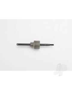 Input shaft / drive gear assembly (18-tooth Steel top gear)