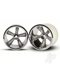 TRX Pro-Star chrome wheels (2) (rear) (for 2.2" Tyres)