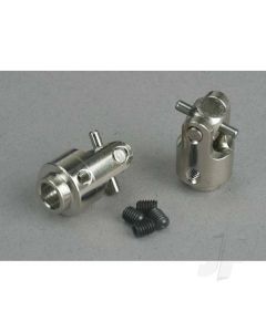 Differential output yokes, hardened Steel ( with U-joints) (2 pcs)