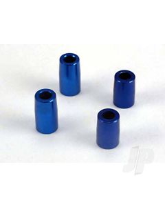 TapeRed bearing block spacers (Blue-anodised, aluminium) (3x6x10.75mm) (2 pcs) / (3x6x8.9mm) (2 pcs)