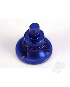 Blue-anodised, aluminium Differential output shaft (non-adjustment side)