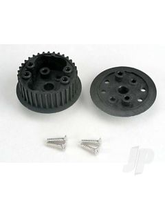 Differential (34-groove) / flanged side-cover & screws