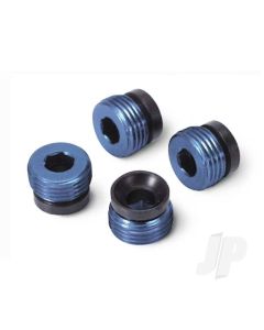Aluminium caps, pivot ball (Blue-anodised) (4 pcs)