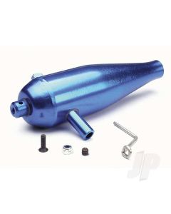 Tuned pipe, high performance (Aluminium) (Blue-anodised) / pipe hanger / screws / nuts (requires #4941)