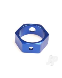 Brake adapter, hex aluminium (Blue) (use with HD shafts)