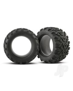 Tyres, Maxx 3.8" (6.3" outer diameter (160mm)) (2) (fits Revo / T-Maxx / E-Maxx)
