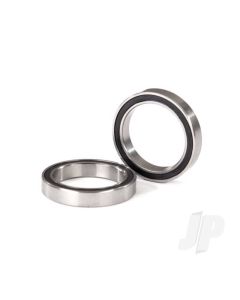 Ball bearings, black rubber sealed (17x23x4mm) (2)